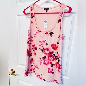 New w/Tags Express Floral Top w/Sequin Detail - Size S